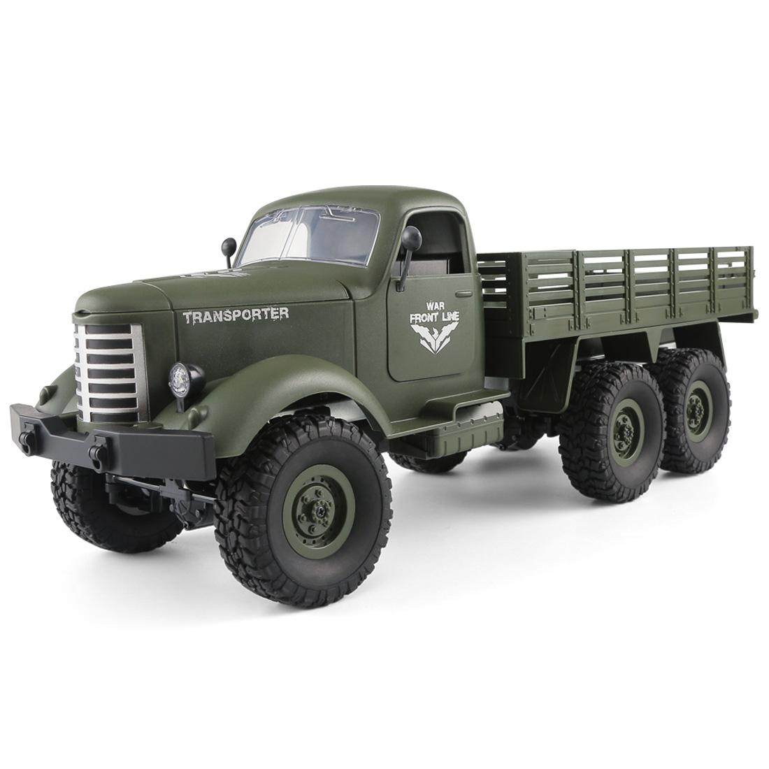 Mini 2.4ghz Rc 6wd Tracked Military Truck - Army Green 3