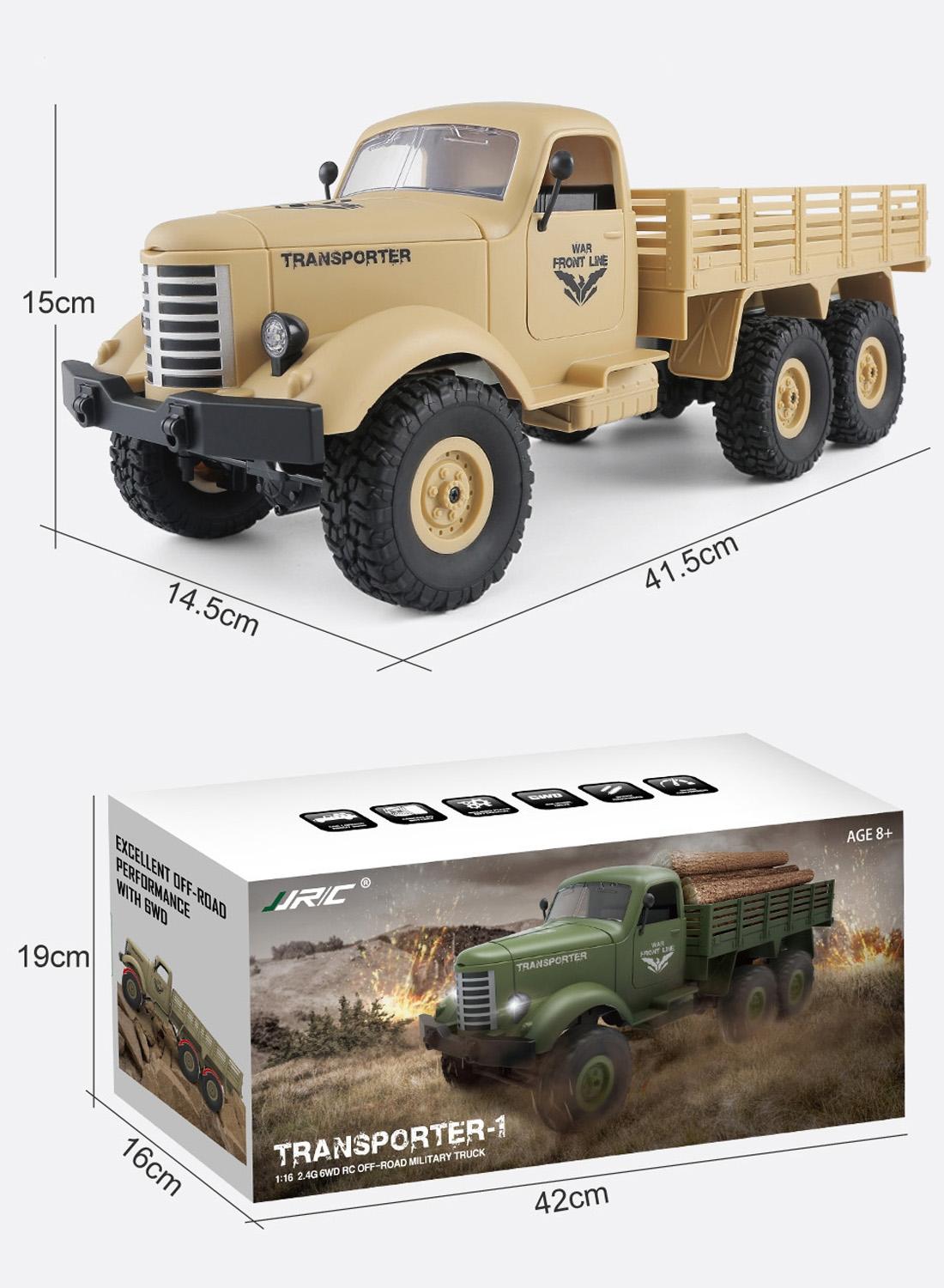 Mini 2.4ghz Rc 6wd Tracked Military Truck - Army Green 10