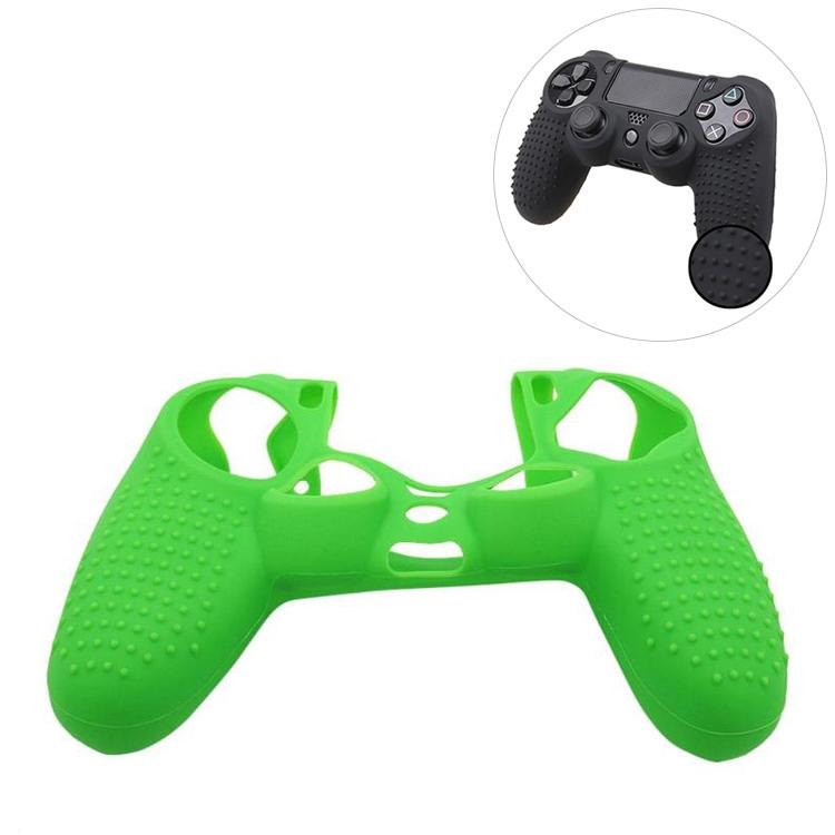 Silicone Protective Case for Sony Ps4 - Non-slip - Black + Green 10