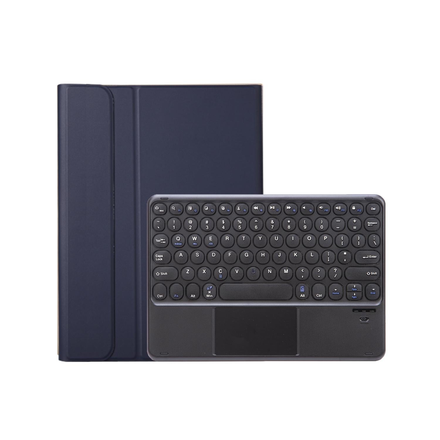 2022 Ipad 10.9 Lambskin Bluetooth Keyboard Case With Pen Slot - Dark Green 13