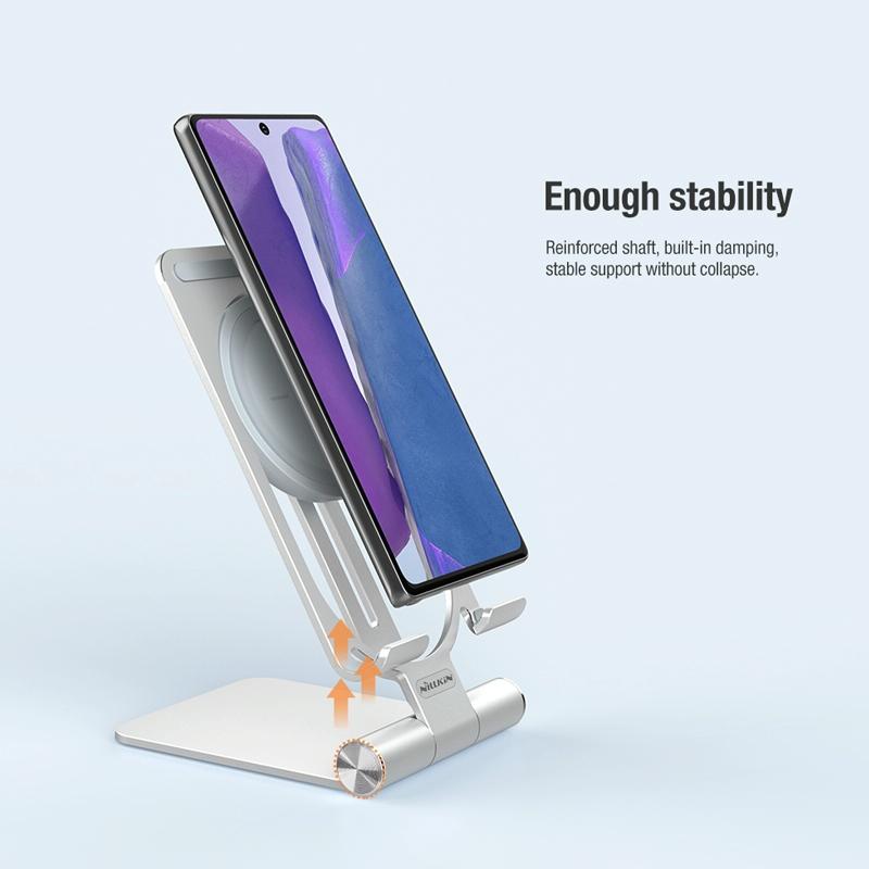 15W Foldable Wireless Charger & Phone Holder - Dark Gray 11