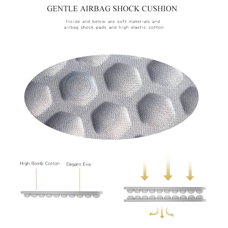 Waterproof Oxford Laptop Handbag With Trolley Strap - Dark Gray 8