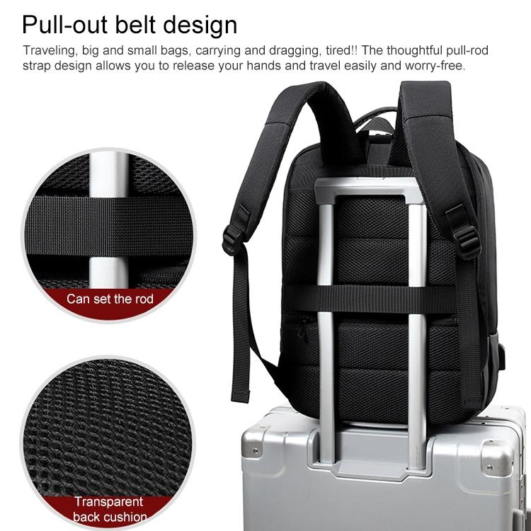 Multifunctional Oxford Laptop Backpack - Cxs-618 - Dark Gray 7