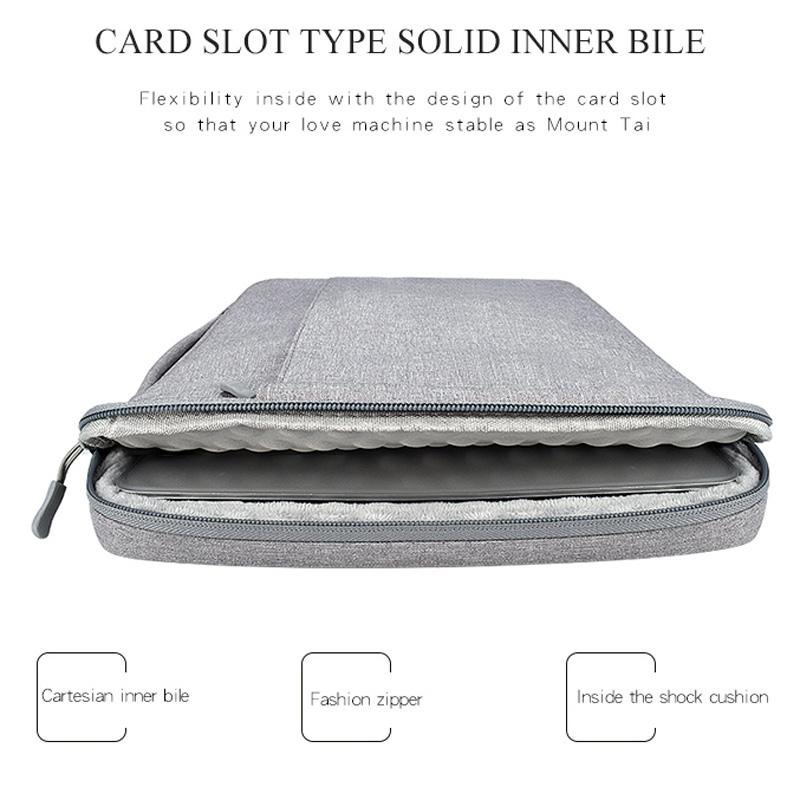 Waterproof Oxford Laptop Handbag With Trolley Strap - Dark Gray 6