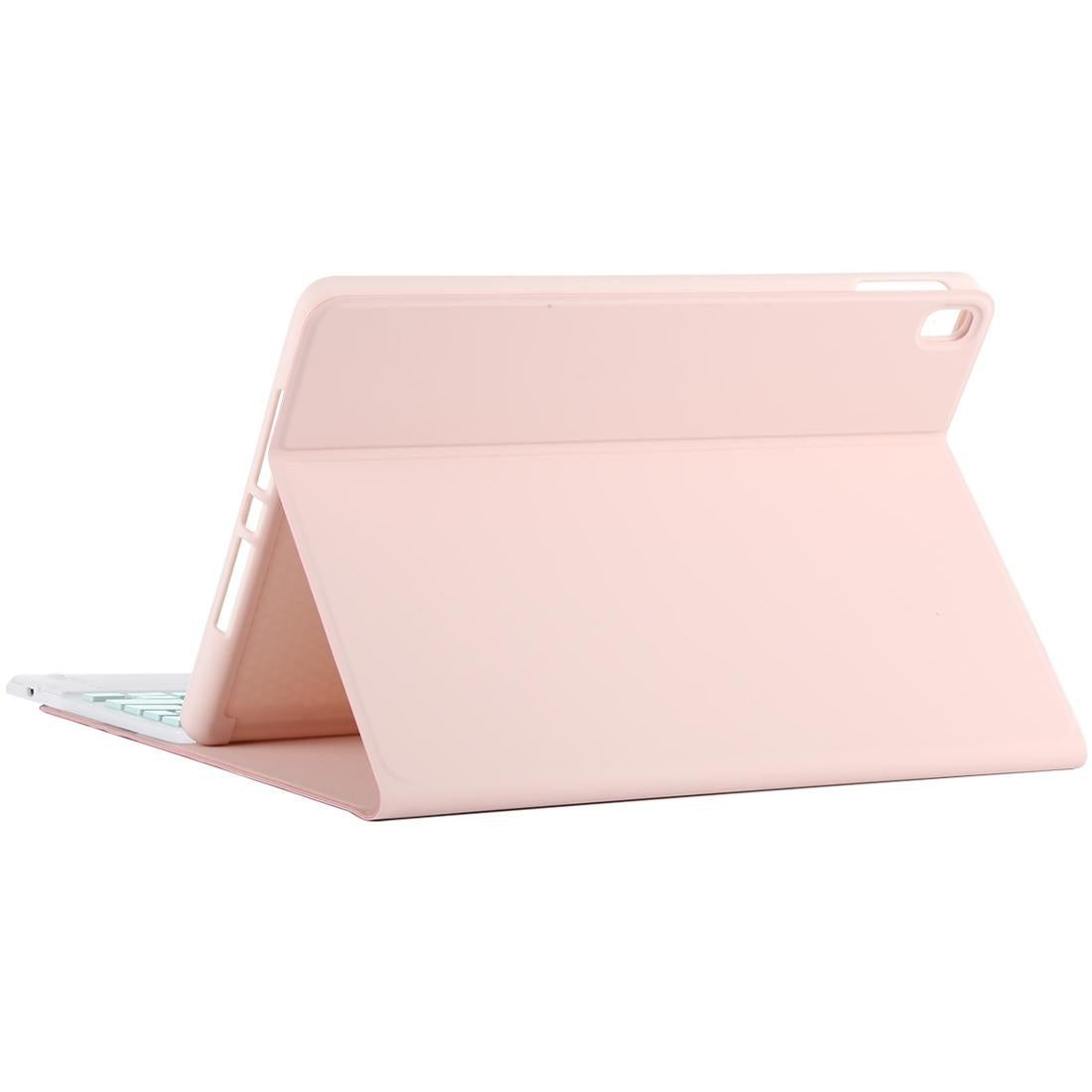 Bluetooth Keyboard & Tablet Case For Ipad 10.2 / Ipad Air 2019 - Detachable Touch Pad Pen Slot Holder - Microfiber Leather - Dark Green 5