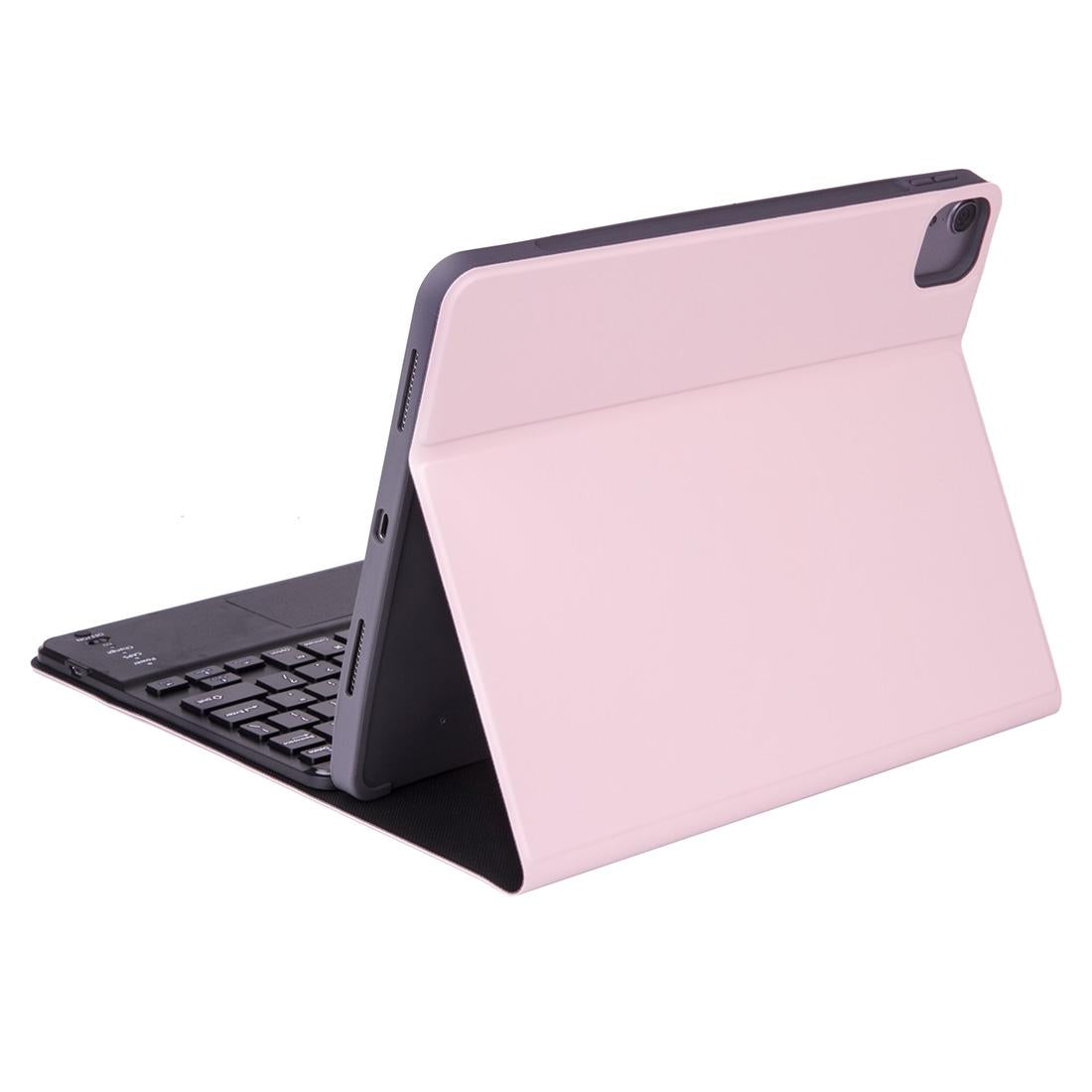 Detachable Bluetooth Keyboard Tablet Case For Ipad Pro 11 With Touchpad Pen Slot & Backlight - Plain Texture - Dark Green 4