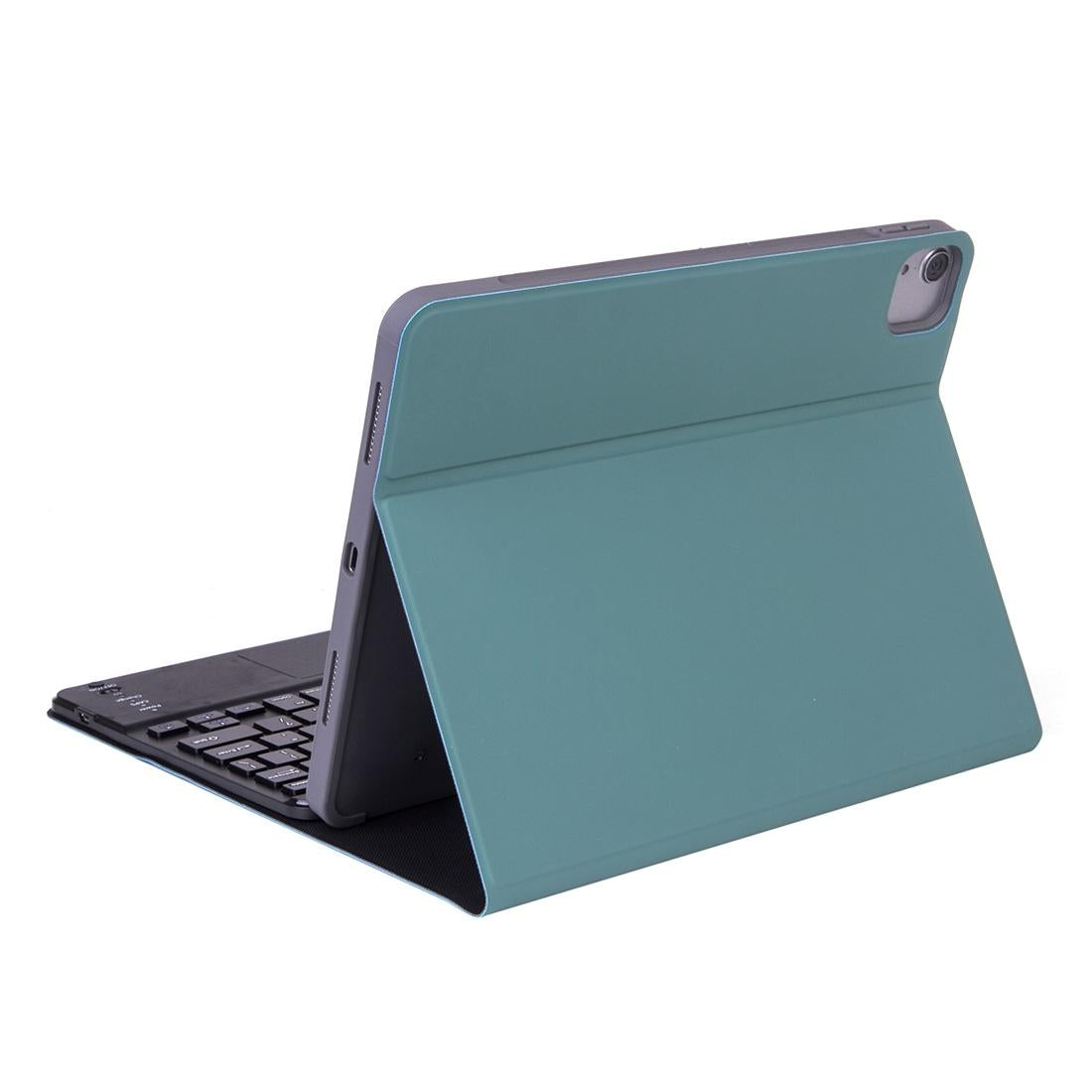 Detachable Bluetooth Keyboard Tablet Case For Ipad Pro 11 With Touchpad Pen Slot & Backlight - Plain Texture - Dark Green 10