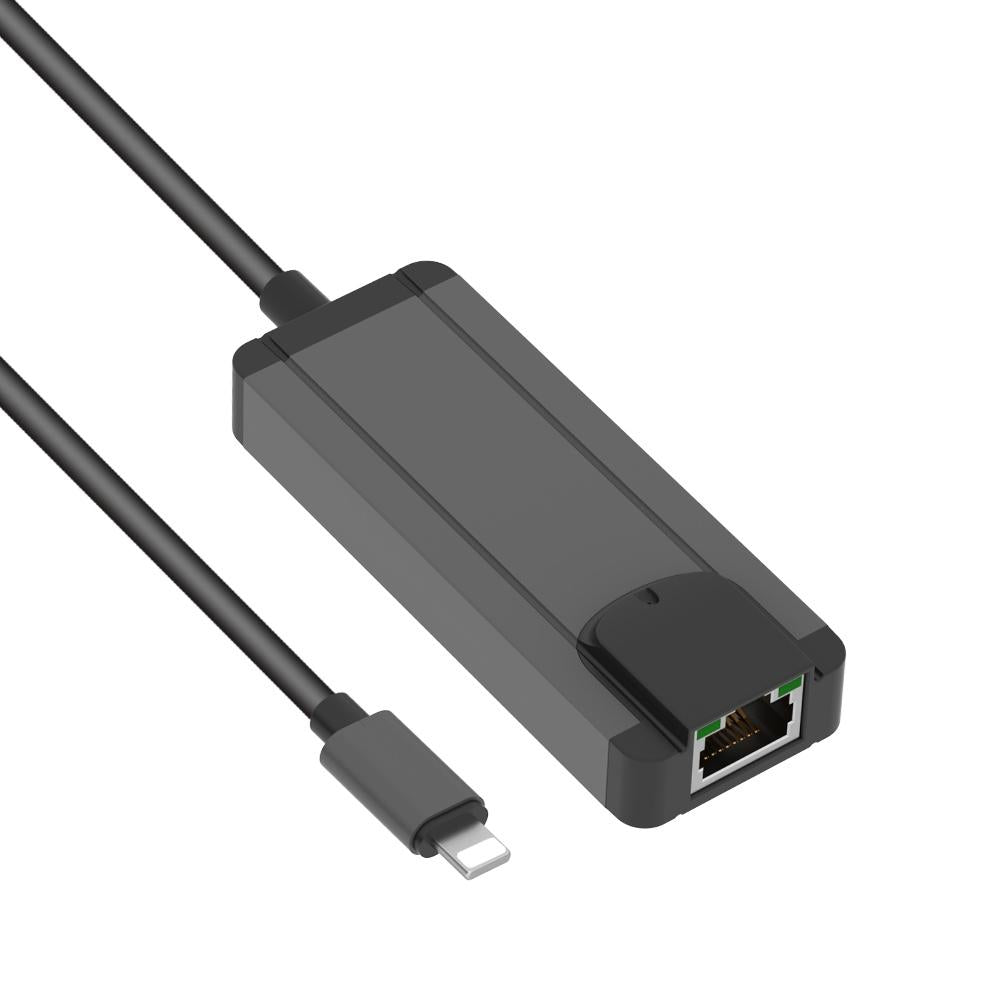 8Pin To Rj45 Usb 2.0 Hub Adapter - Dark Green 9