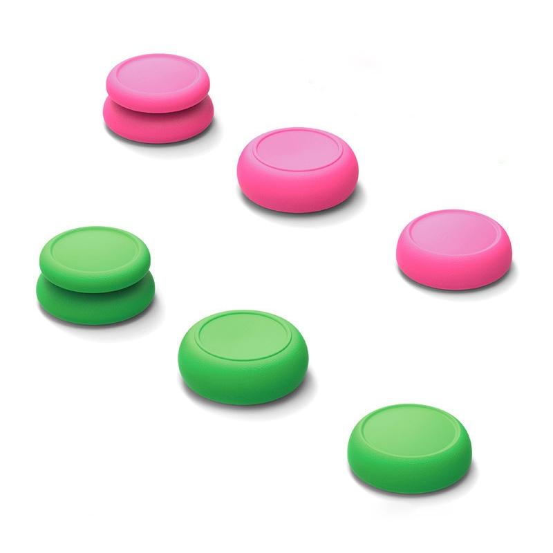 Joycon Rocker Cap Set for Switch Gamepad - Pink Green 7
