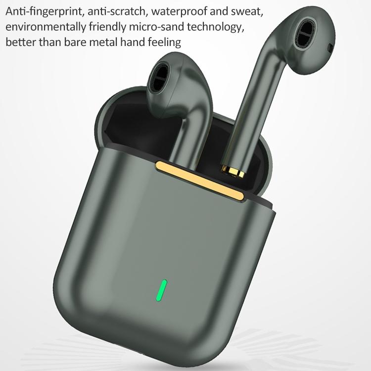 Wireless Binaural Bluetooth Earphones with Charging Box - J18 - Rose Gold 11