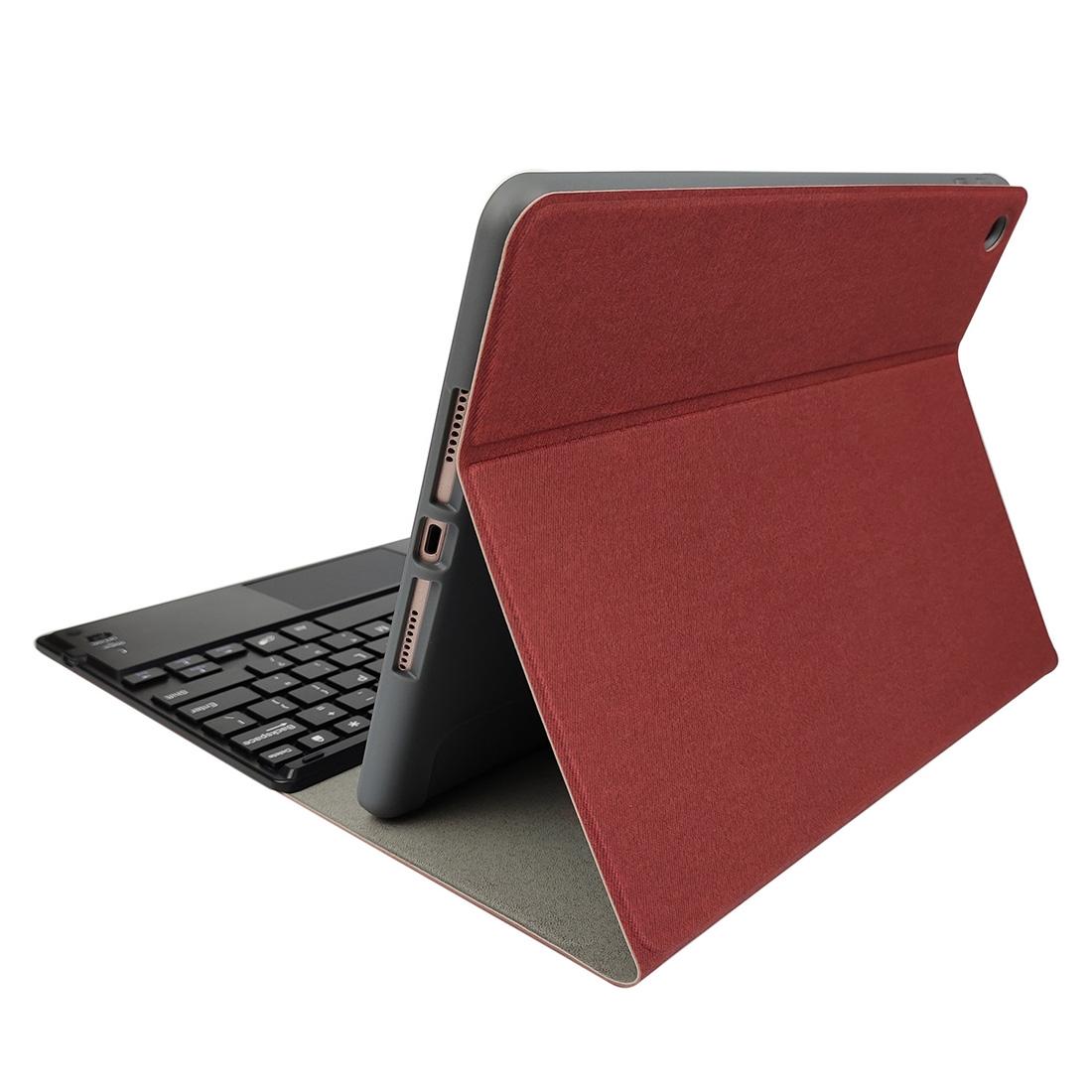 10.2 Ipad Keyboard Case With Touchpad Pen Slot & Bracket - Detachable Magnetic Silk Pattern Tpu - Rose Gold 5