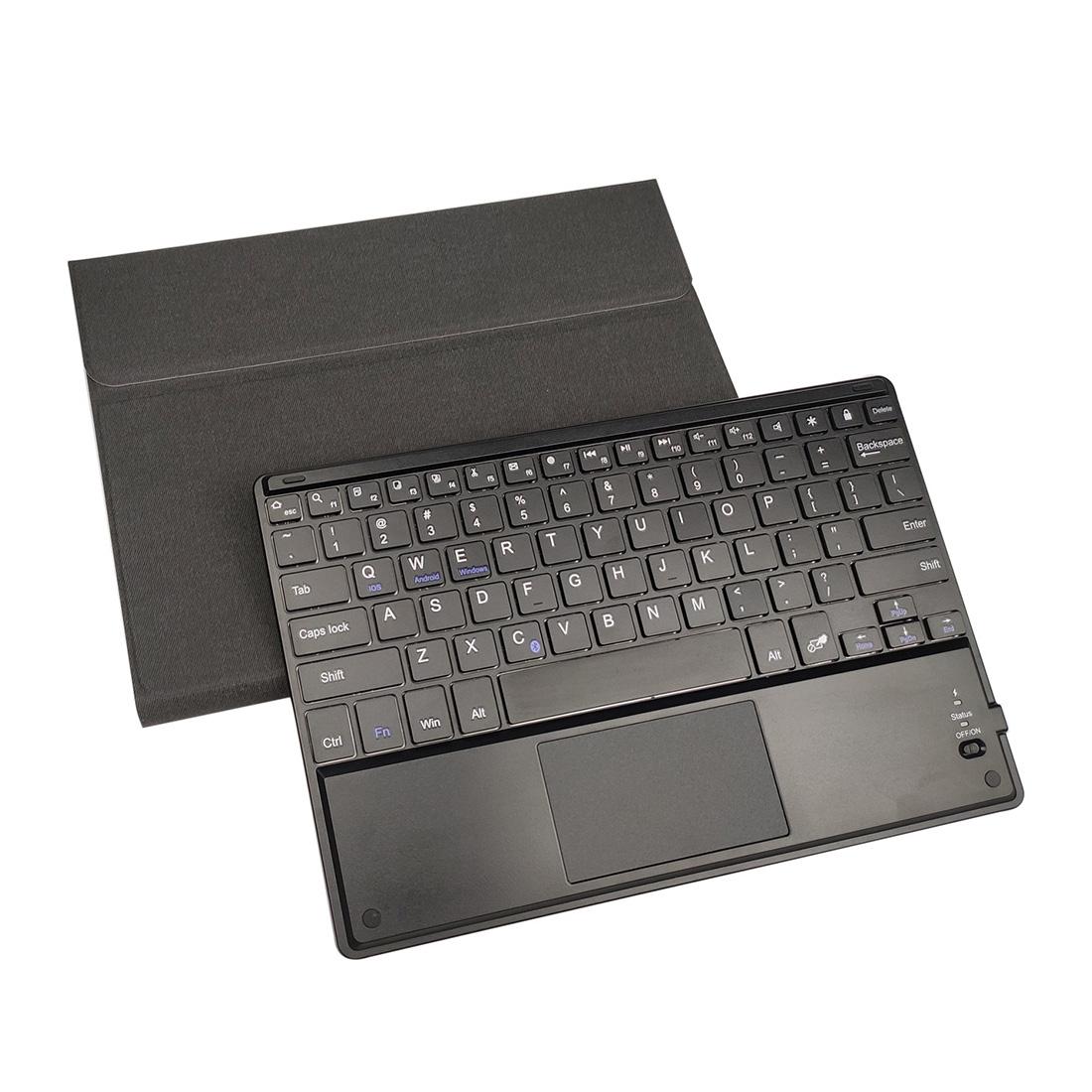 10.2 Ipad Keyboard Case With Touchpad Pen Slot & Bracket - Detachable Magnetic Silk Pattern Tpu - Rose Gold 8