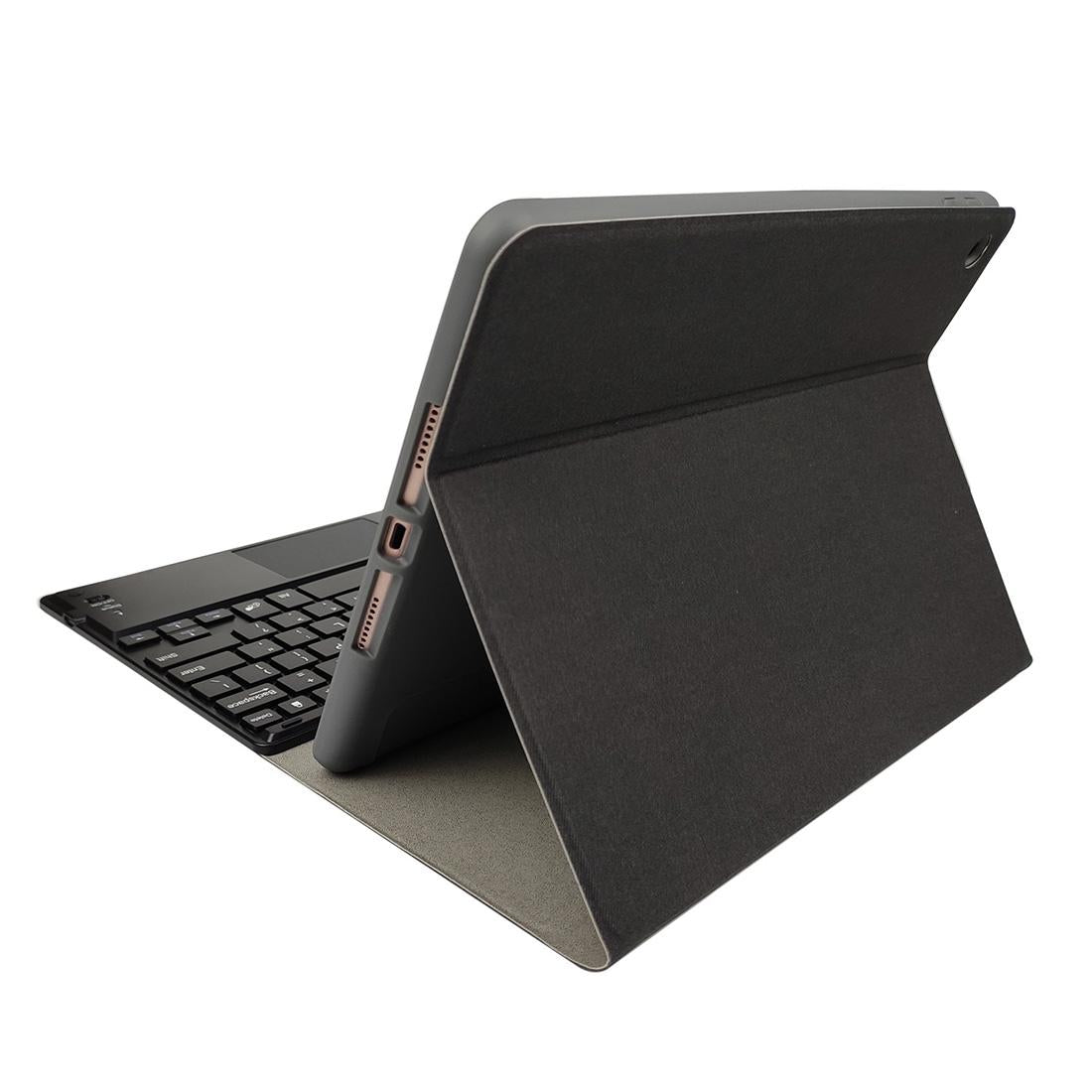 10.2 Ipad Keyboard Case With Touchpad Pen Slot & Bracket - Detachable Magnetic Silk Pattern Tpu - Rose Gold 10