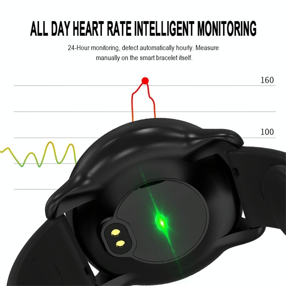 Smart Bracelet With Call / Heart / Blood Monitoring - Colour Screen - Rose Gold 7