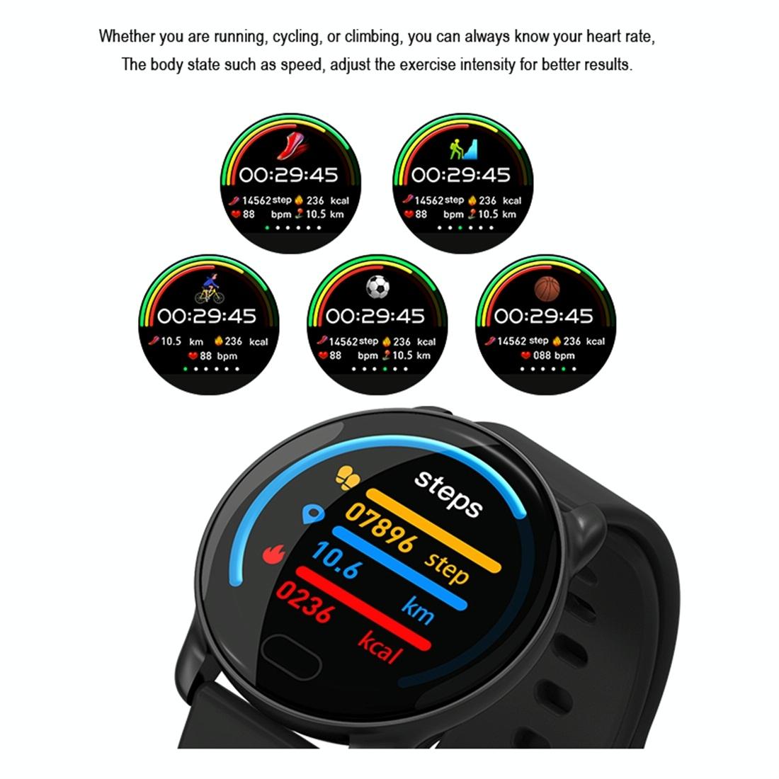 Smart Bracelet With Call / Heart / Blood Monitoring - Colour Screen - Rose Gold 10