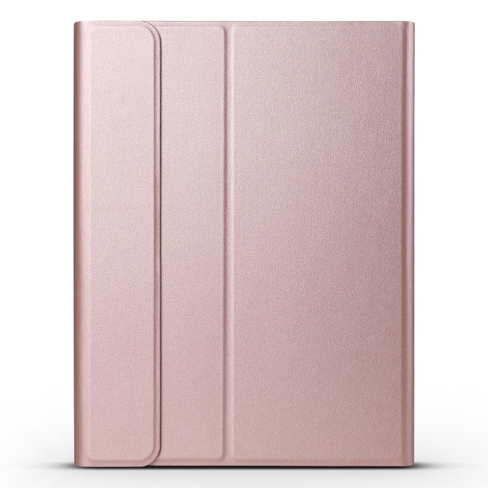 Bluetooth Keyboard & Leather Tablet Case For Ipad Pro 11 Detachable Brushed Texture Horizontal Flip Holder - Rose Gold 3