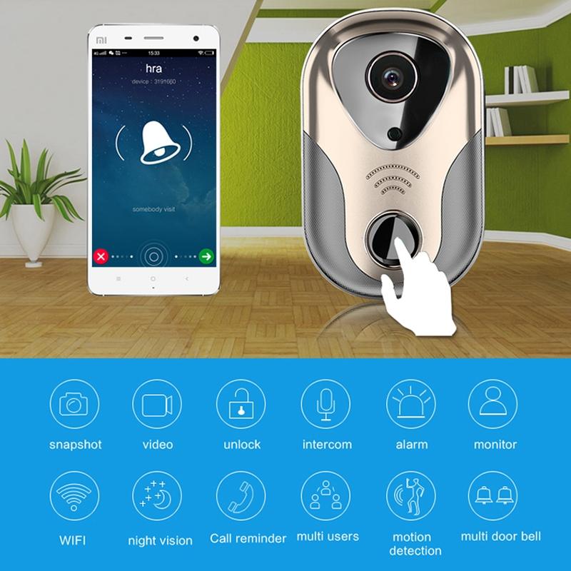 Smart Wifi Doorbell With Hd Intercom Night Vision & Micro Sd Support - Rose Gold 6
