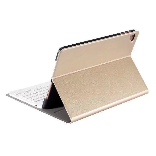 Bluetooth Keyboard & Leather Tablet Case For Ipad Pro / Air 9.7 2017 / 2018 - Detachable & Horizontal Flip With Holder - Rose Gold 5