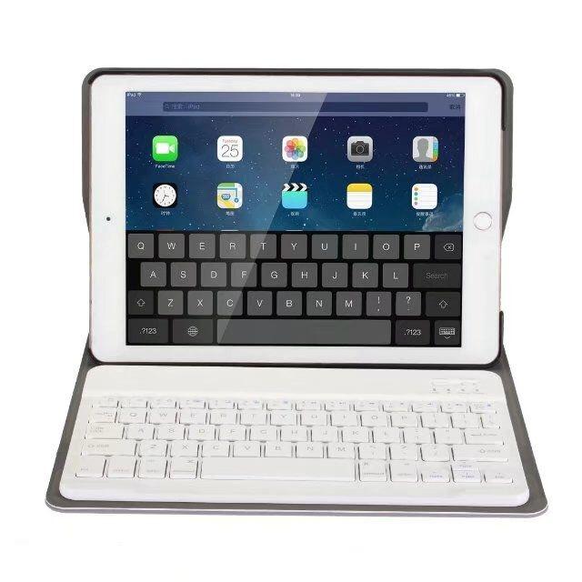 Bluetooth Keyboard & Leather Tablet Case For Ipad Pro / Air 9.7 2017 / 2018 - Detachable & Horizontal Flip With Holder - Rose Gold 7