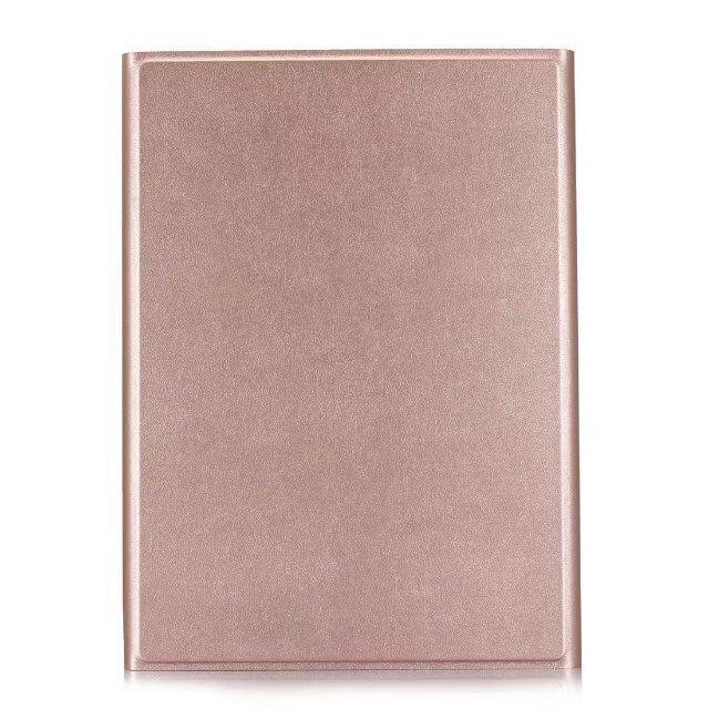 Bluetooth Keyboard & Leather Tablet Case For Ipad Pro / Air 9.7 2017 / 2018 - Detachable & Horizontal Flip With Holder - Rose Gold 9