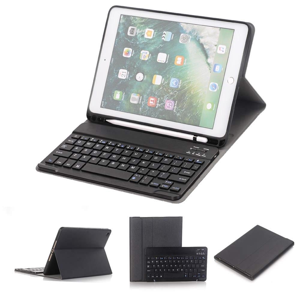 Bluetooth Keyboard & Leather Tablet Case For Ipad Pro / Air 9.7 With Detachable Design & Pencil Holder - Rose Gold 11