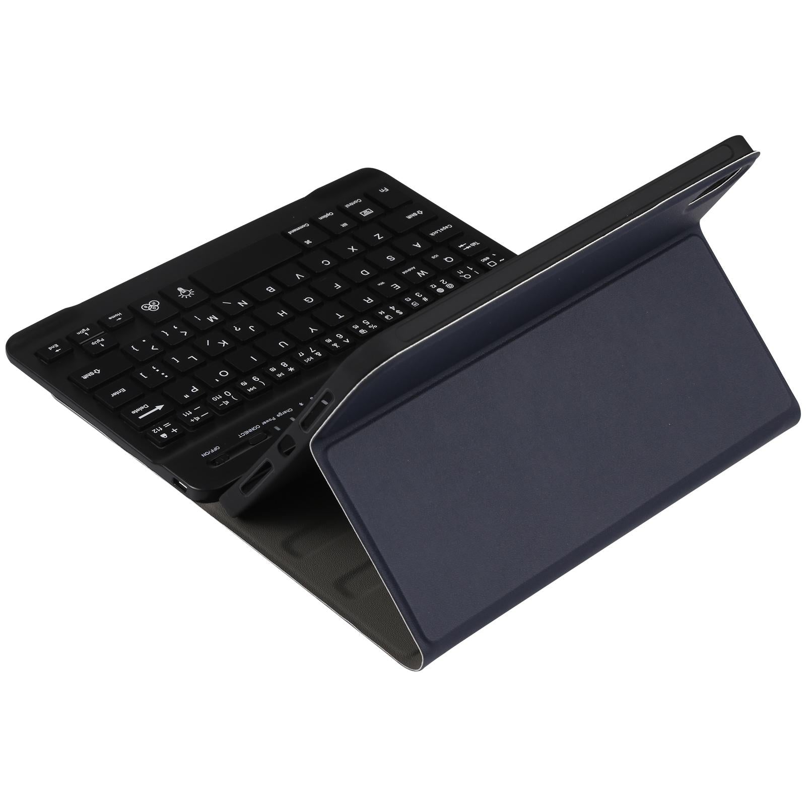 Ultra-Thin Bluetooth Keyboard Leather Case For Ipad Mini 6 With Detachable Lambskin Texture And Stand - Rose Gold 12