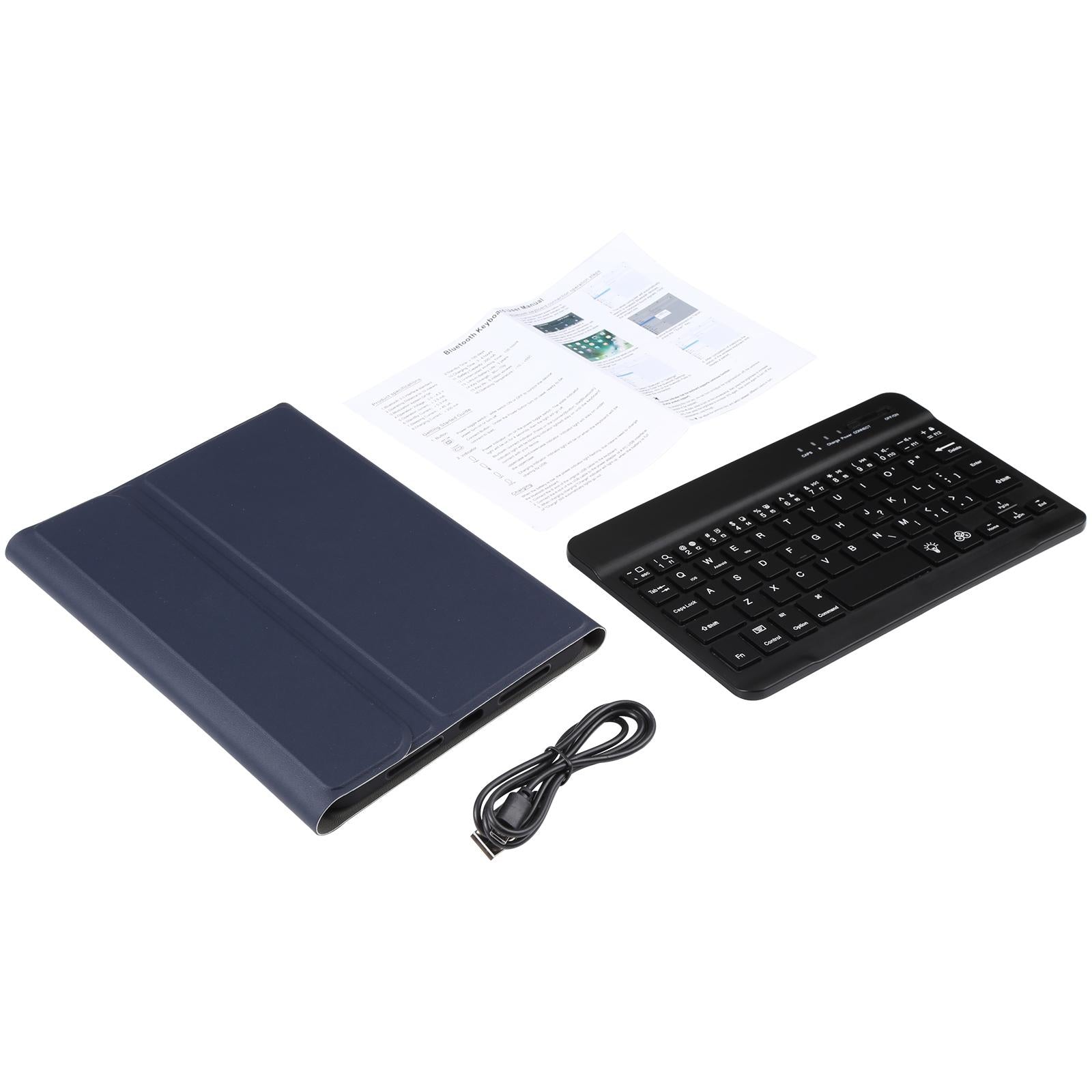 Ultra-Thin Bluetooth Keyboard Leather Case For Ipad Mini 6 With Detachable Lambskin Texture And Stand - Rose Gold 13