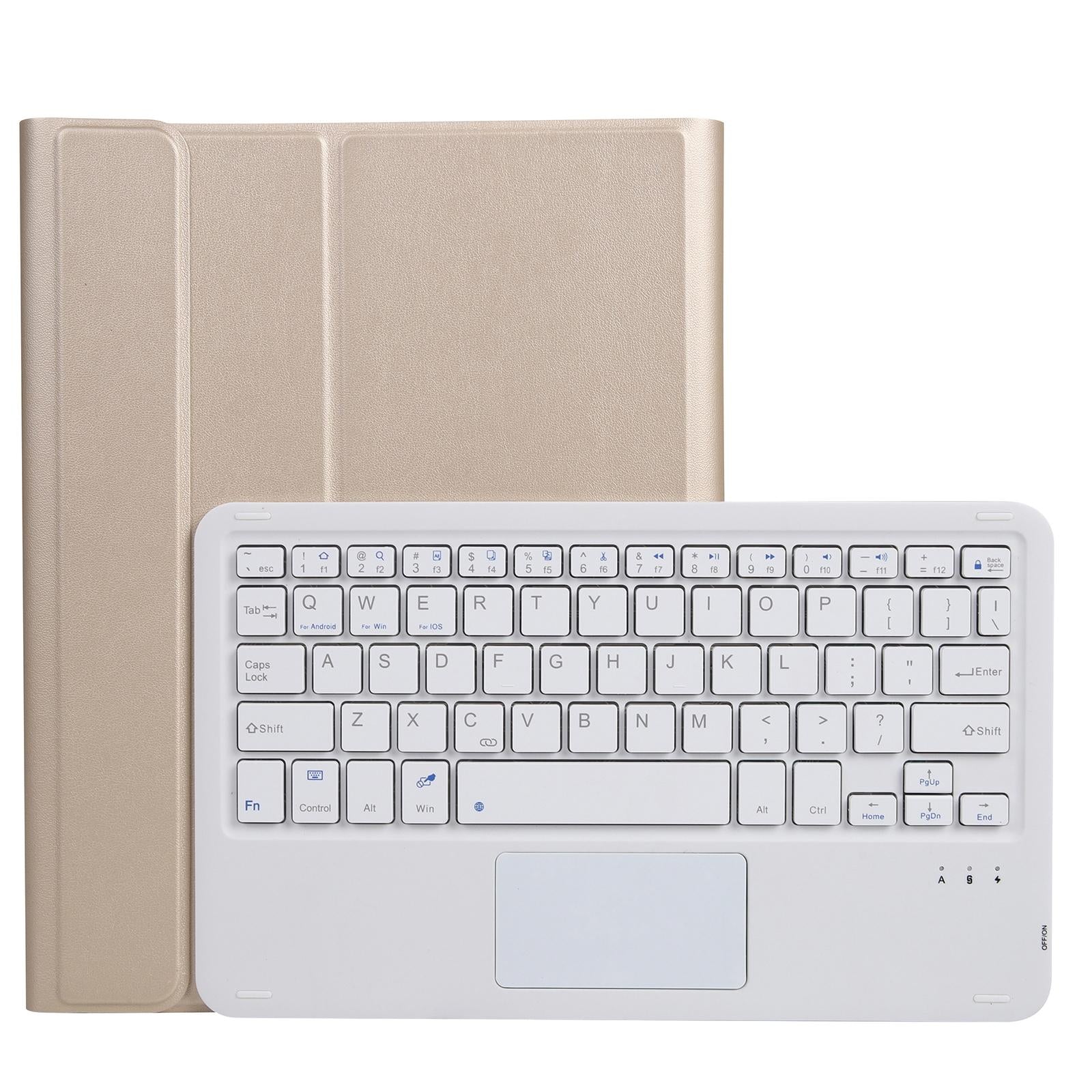 2-In-1 Bluetooth Keyboard & Leather Tablet Case For Ipad Pro 11 / Ipad Air 2020 - Rose Gold 14