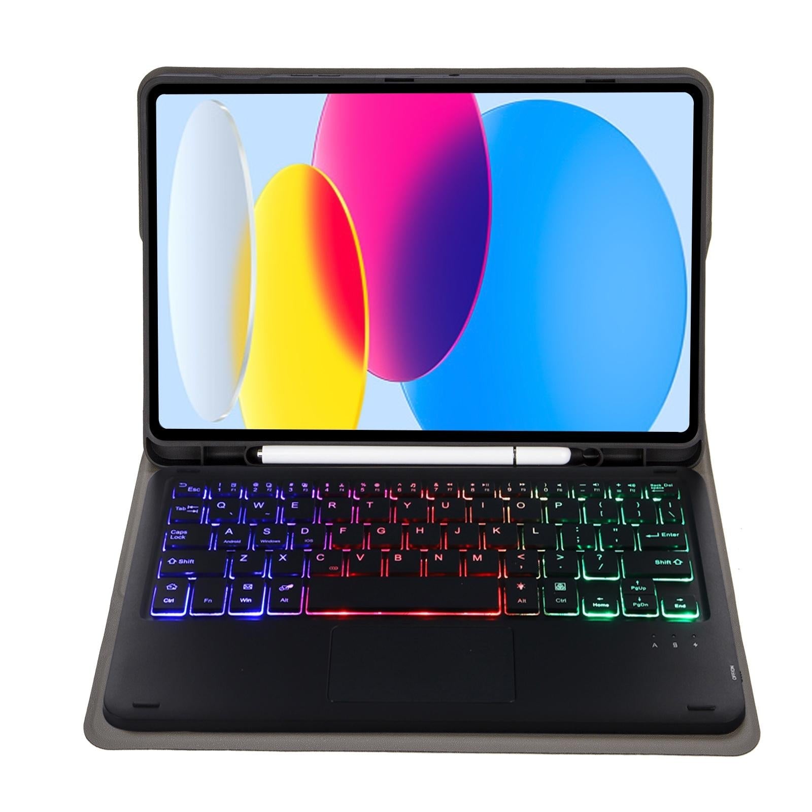 2022 Ipad 10.9 Lambskin Keyboard Case With Backlight & Pen Slot - Rose Gold 14