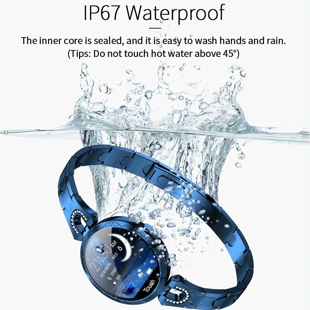 Waterproof Smart Bracelet With Lcd Screen And Heart Rate Monitor - Rose Gold 5
