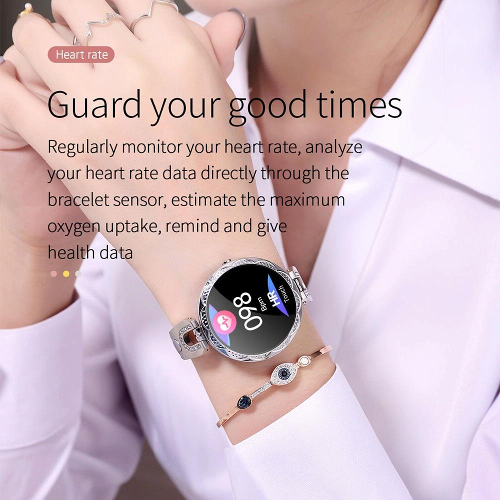 Waterproof Smart Bracelet With Lcd Screen And Heart Rate Monitor - Rose Gold 7