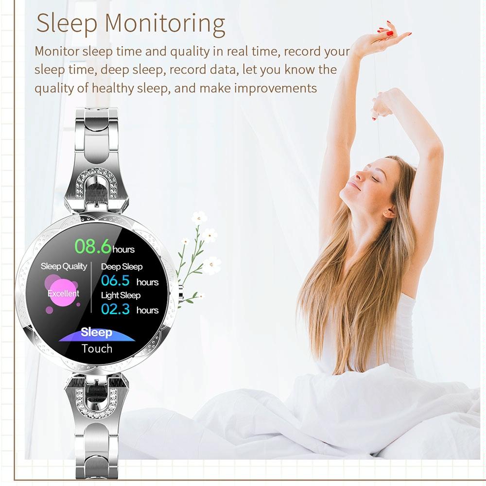 Waterproof Smart Bracelet With Lcd Screen And Heart Rate Monitor - Rose Gold 13