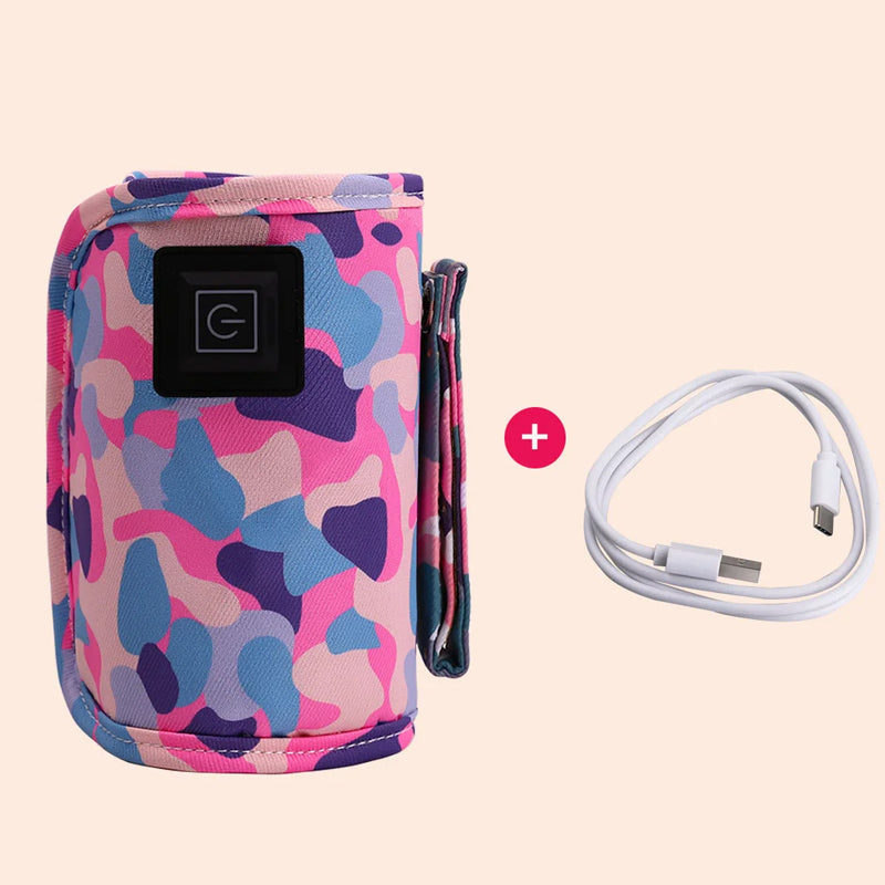 Vibe Geeks 3 Temperature Insulated Milk Baby Bottle Warmer- Usb Plugged-in - Pink 9