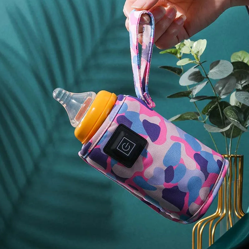 Vibe Geeks 3 Temperature Insulated Milk Baby Bottle Warmer- Usb Plugged-in - Pink 10