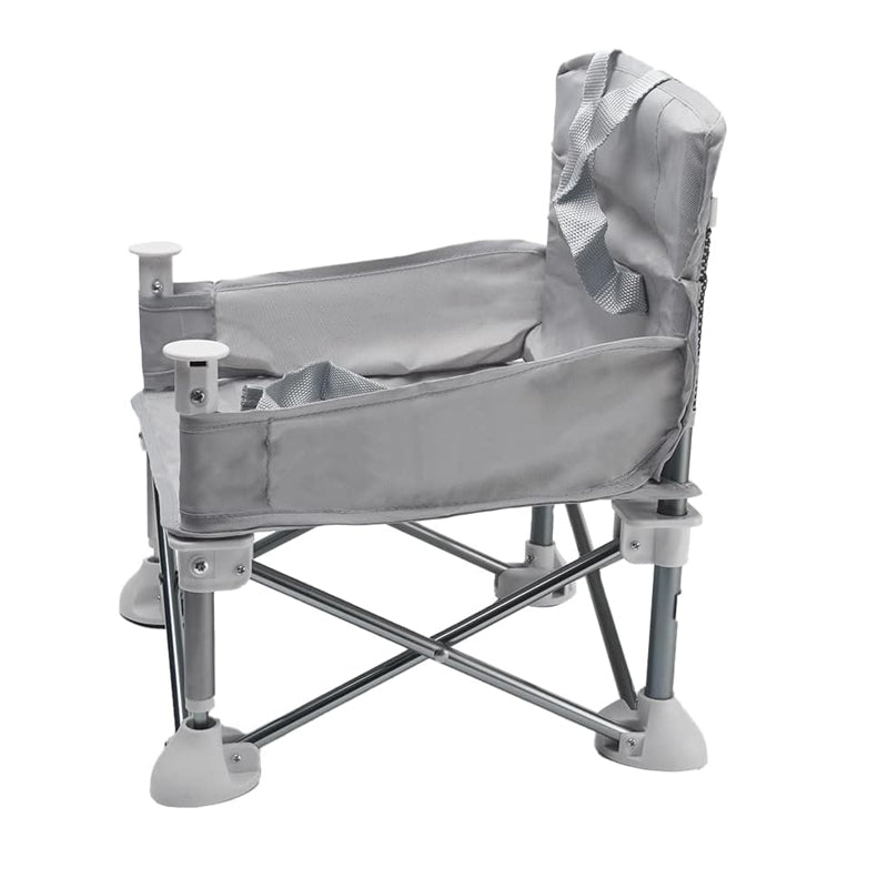 Vibe Geeks Foldable Camping and Dining Chair Outdoor Booster Seat for Toddlers - Khaki 15