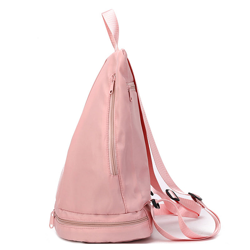 Vibe Geeks Water Resistantion Sports Backpack Gym Bag with Shoes Compartment - Pink 13