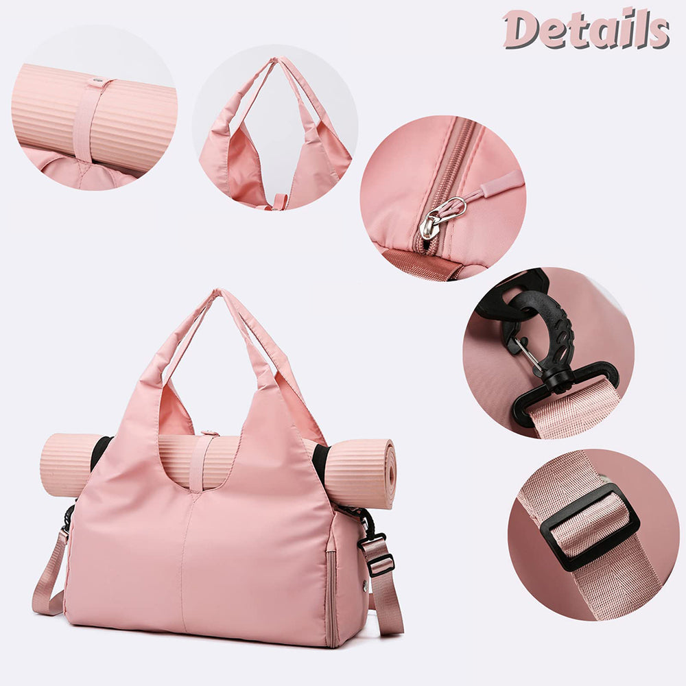 Vibe Geeks Large Capacity Dry and Wet Separation Wear-resistant Sports Fitness Storage Bag - Green 4