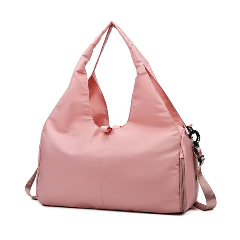 Vibe Geeks Large Capacity Dry and Wet Separation Wear-resistant Sports Fitness Storage Bag - Pink 12