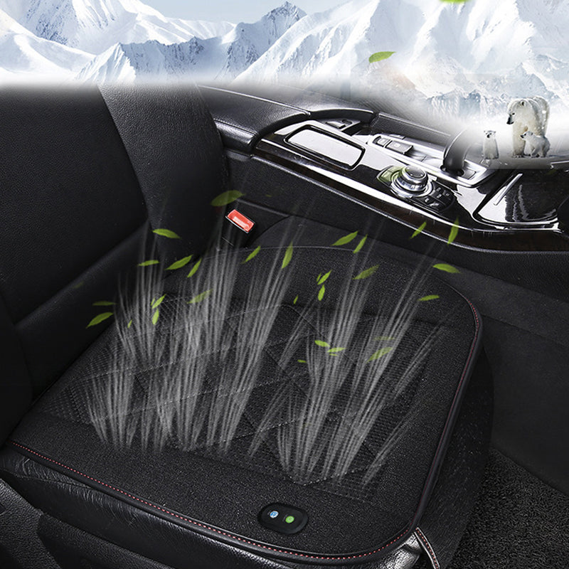 Vibe Geeks Car Seat Cover Cooling Pad Electric Air Ventilator Seat Cushion - Beige 4