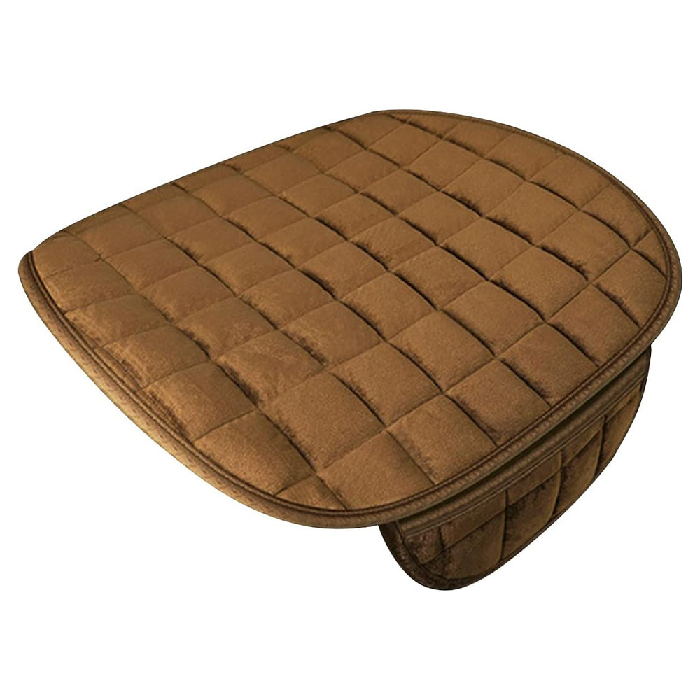 Vibe Geeks Auto Front Seat Winter-proof Cover for Comfort and Protection - Beige 5