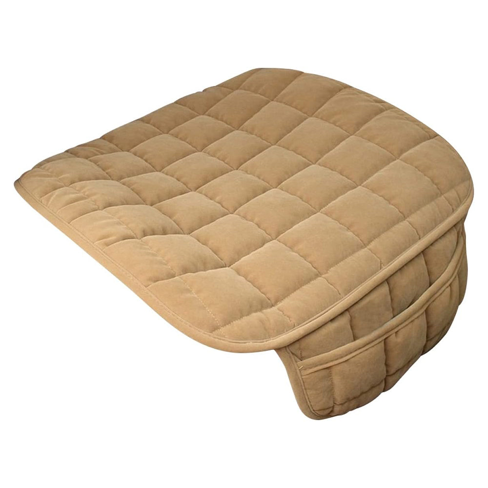 Vibe Geeks Auto Front Seat Winter-proof Cover for Comfort and Protection - Black 6