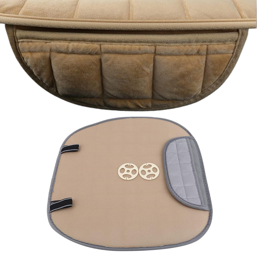 Vibe Geeks Auto Front Seat Winter-proof Cover for Comfort and Protection - Black 13