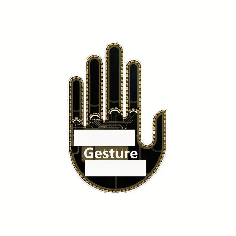 Vibe Geeks Finger Gesture Vehicle Light for Road Hand Signal with Remote Control- Battery Operated - Men