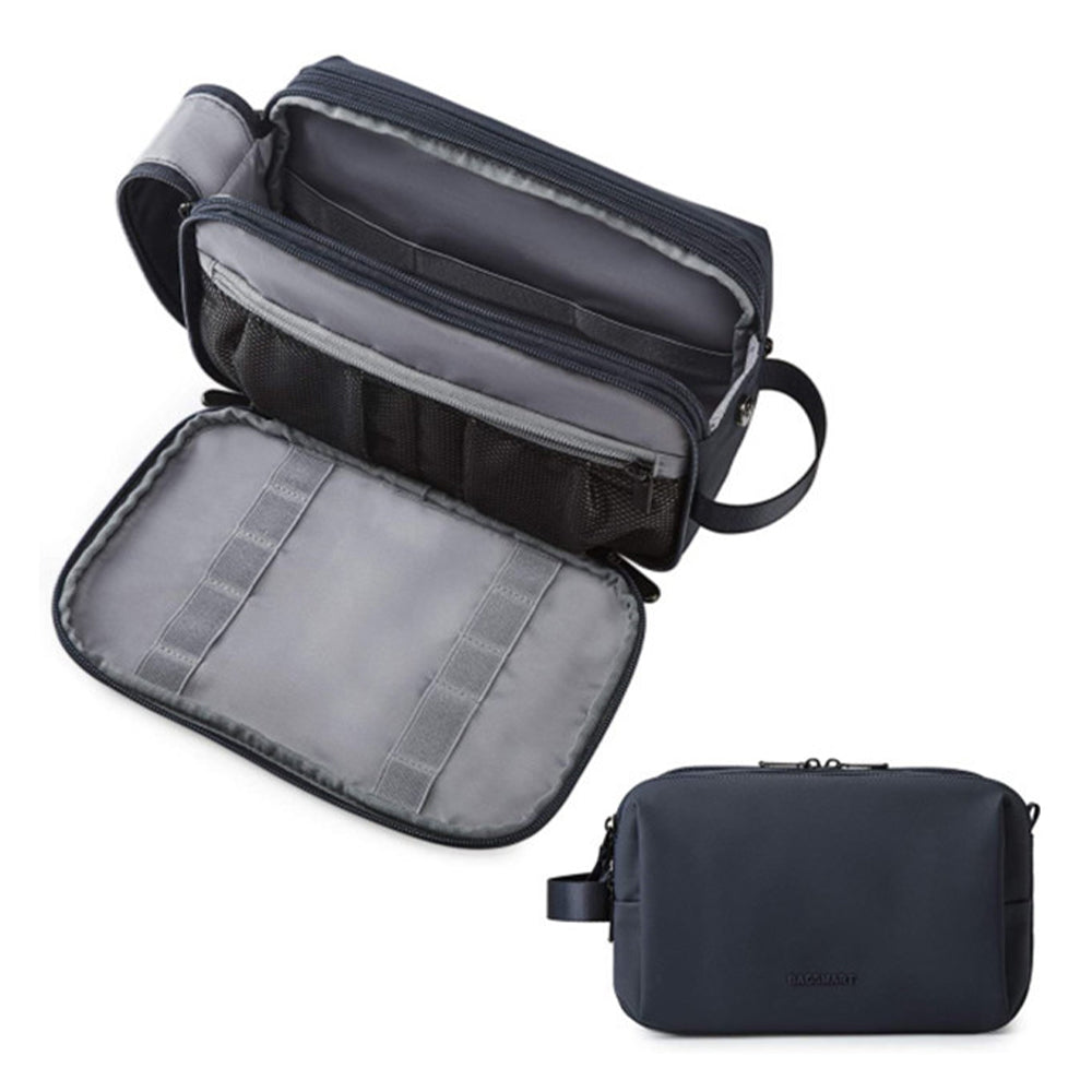 Vibe Geeks Water Resistant Travel Toiletry Organizer Bag - Black 3
