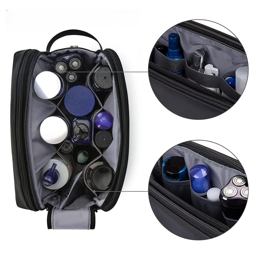 Vibe Geeks Water Resistant Travel Toiletry Organizer Bag - Grey 11