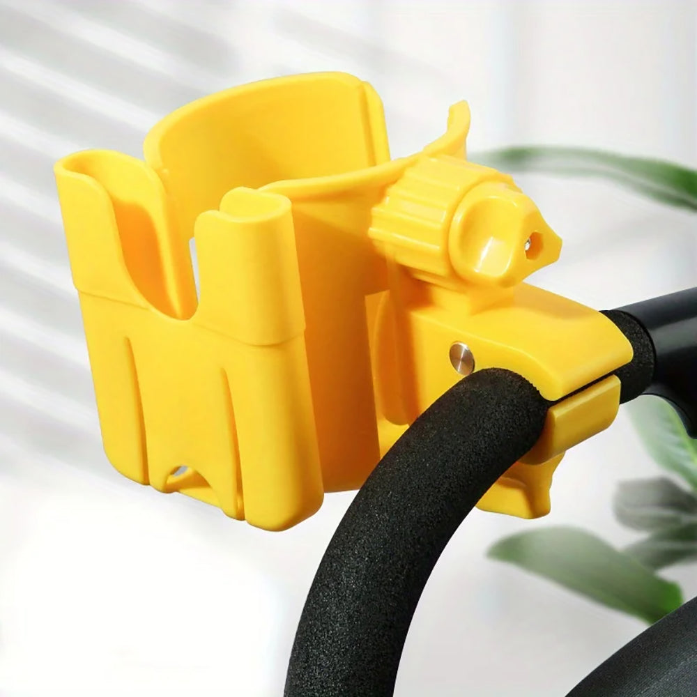 Vibe Geeks Convenient 2-in-1 Stroller Cup and Phone Holder for On-the-go Parenting - White 5