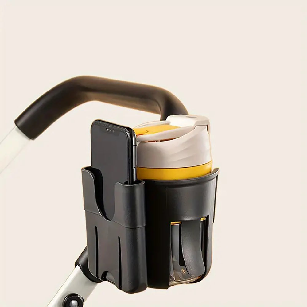 Vibe Geeks Convenient 2-in-1 Stroller Cup and Phone Holder for On-the-go Parenting - Yellow 5