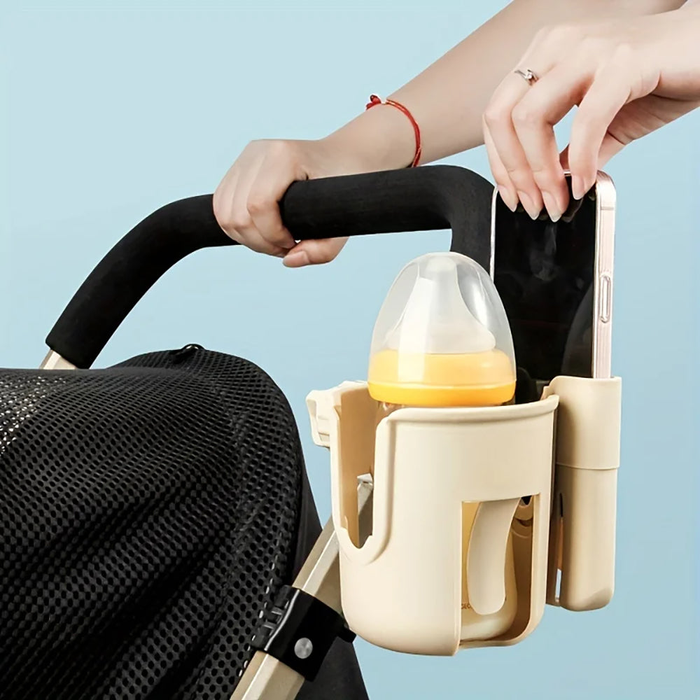 Vibe Geeks Convenient 2-in-1 Stroller Cup and Phone Holder for On-the-go Parenting - Yellow 7