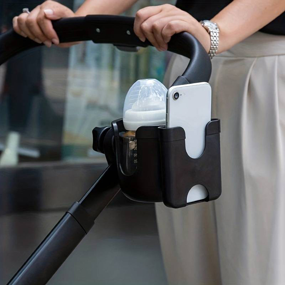 Vibe Geeks Convenient 2-in-1 Stroller Cup and Phone Holder for On-the-go Parenting - Yellow 13