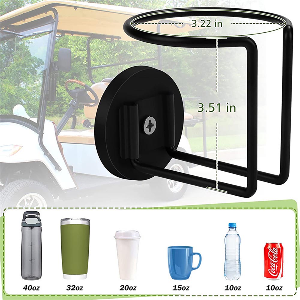 Vibe Geeks Stainless Steel Magnetic Cup Holder Caddy Drink Holder for Tractor Lawn Mower Truck - 1 Pack 5